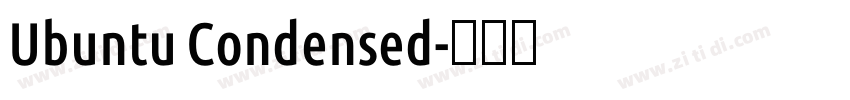 Ubuntu Condensed字体转换